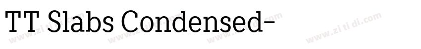 TT Slabs Condensed字体转换